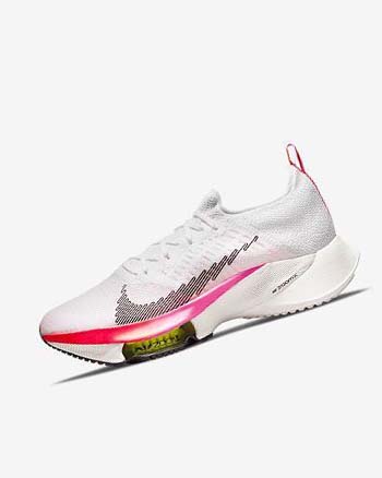 Nike Air Zoom Tempo NEXT% Flyknit Blancos Coral Rosas Negros | MX 3154